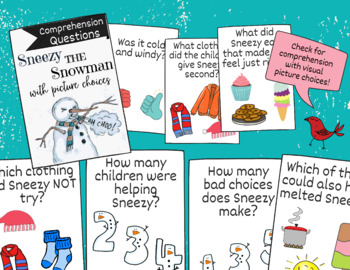 Sneezy The Snowman: A Book Companion for Speech Therapy | TpT