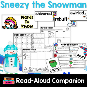 Preview of Sneezy the Snowman Activities - Sneezy the Snowman Craft - Winter Read Alouds