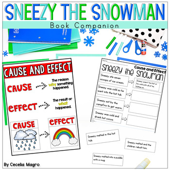 Preview of Sneezy the Snowman Book Companion Reading Comprehension Activities