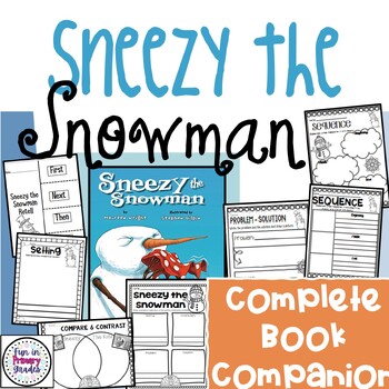 Preview of Sneezy the Snowman Book Companion and Activities