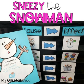 Preview of Sneezy the Snowman Craft and Sequence Activities