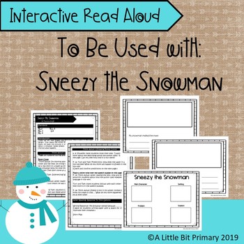 Preview of Sneezy the Snowman: Interactive Read Aloud Plan