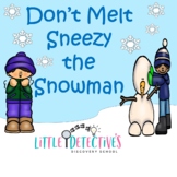 Sneezy the Snowman Letter S Language Game Board