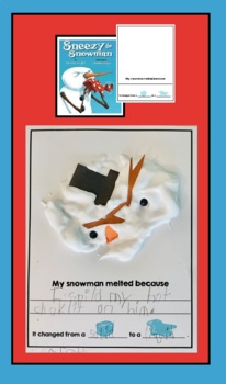 Preview of Sneezy the Snowman Melted... States Of Matter, Properties of Water, Solid Liquid