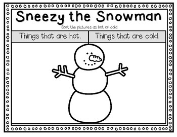 Sneezy the Snowman--Response Journal and Writing Craft for K-2 | TpT