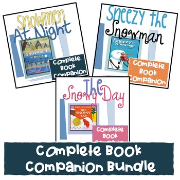 Preview of Sneezy the Snowman The Snowy Day Snowmen at Night Book Companion Bundle