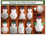 Snowflake Activities Snowman Craft Snippy the 2D Shaped Snowflake Snowman