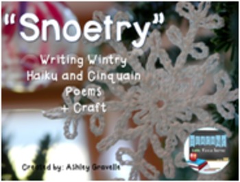 Preview of "Snoetry"- Writing Wintry Haiku and Cinquain Poetry