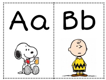 Preview of Snoopy Alphabet Letters