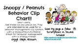 Snoopy / Peanuts Behavior Clip Chart