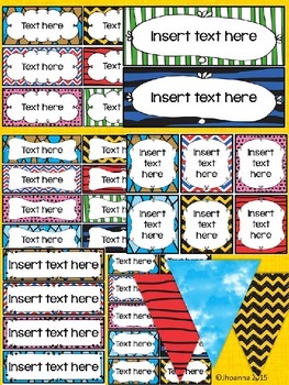 Preview of Classroom Cartoon Theme(Editable Labels)
