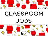 Snoopy classroom jobs - folders and labels