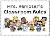 Snoopy classroom rules and inspirational posters