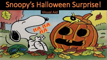Preview of Snoopy's Halloween Surprise Visual Aid for Reader's Theatre Script