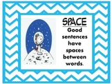 Snoopy theme Sentence Writing reminders