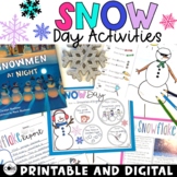 Snow Activities - Print & Digital Winter Themed Lesson Plans