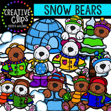 Snow Bears {Creative Clips Digital Clipart}