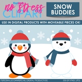 Snow Buddies Clip Art (Digital Use Ok!)