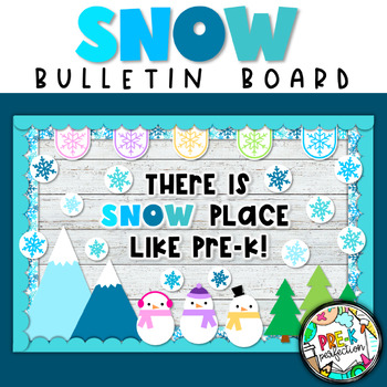 Preview of Snow Bulletin Board | Winter Bulletin Board | Snowman Decor