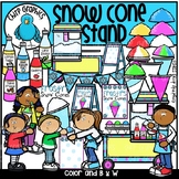 Snow Cone Stand Clip Art Set