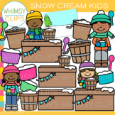 Snow Cream Kids Winter Clip Art