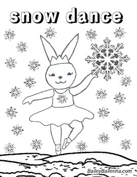 Preview of Snow Dance Coloring Page