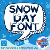 Snow Day Font | Winter Snow Letters | Personal & Commercial Use