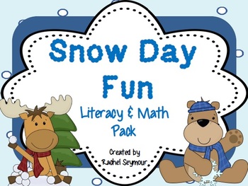 Preview of Snow Day Fun- Literacy and Math Pack