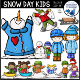 Snow Day Kids Clip Art