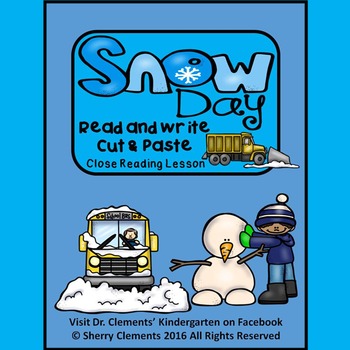 Preview of Winter Reading Comprehension Passage | Snow Day | Fill in the Blank | Writing