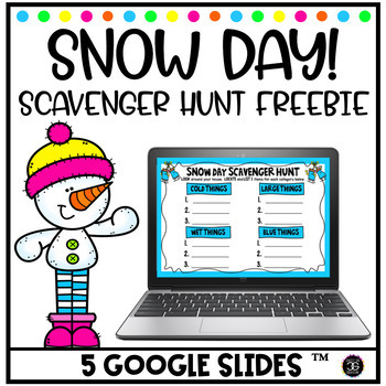 Preview of Snow Day Scavenger Hunt For Google Slides™ FREEBIE