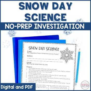 Preview of Snow Day Science Activity