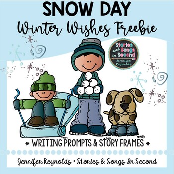 Preview of Snow Day Story Frames and Writing Activities - Winter Wishes FREEBIE