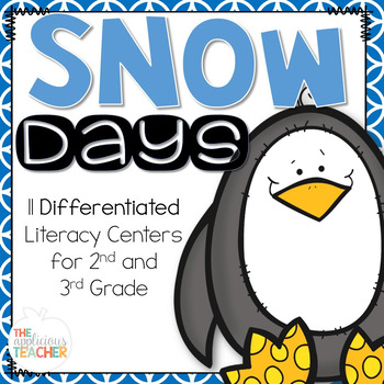 Preview of Snow Differentiated Literacy Centers for 2nd and 3rd Grade