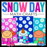 Snow Flake Math Crafts Winter Christmas Bulletin Board Sno