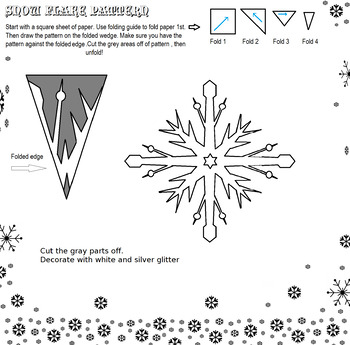 Snow Flake Pattern Number 9 by Artsy Education Tools and Fun Activities