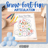 Snow Fort Fun Articulation - Speech Therapy Craft