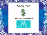 Snow Fun _ ages  7 - 11 _ song lyrics videos _ Karaoke tra