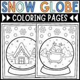 Snow Globe Coloring Pages • Winter Coloring Pages • Winter