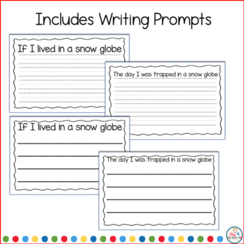 Winter Snow Globe Craft and Writing Activity by Time 4 Kindergarten