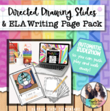 Snow Globe Directed Drawing Automatic PPT | ELA Writing Pages