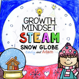 Snow Globe Directed Drawing Growth Mindset Winter STEAM Activity