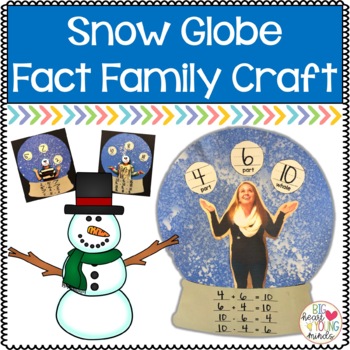 Preview of Snow Globe Fact Family Craft