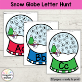 Snow Globe Letter Hunt - Winter Literacy Activity