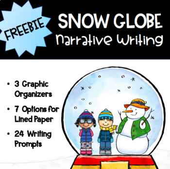 Preview of Snow Globe Narrative Writing Freebie
