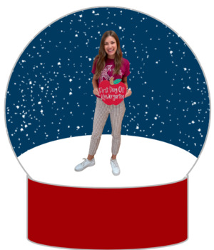Preview of Snow Globe Ornament Template