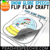 Snow Globe Speech and Language Flip Flap Crafts