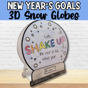 Preview of Snow Globe Student Goals for the New Year