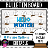 Snow Globe Winter Bulletin Board Craft - [EDITABLE]