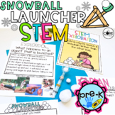 Snow Launcher PreK STEM |  Winter Preschool STEM Activity 